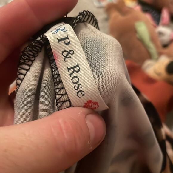 P & Rose long sleeved Animal Print Sweater sweatshirt color block small - Picture 3 of 4